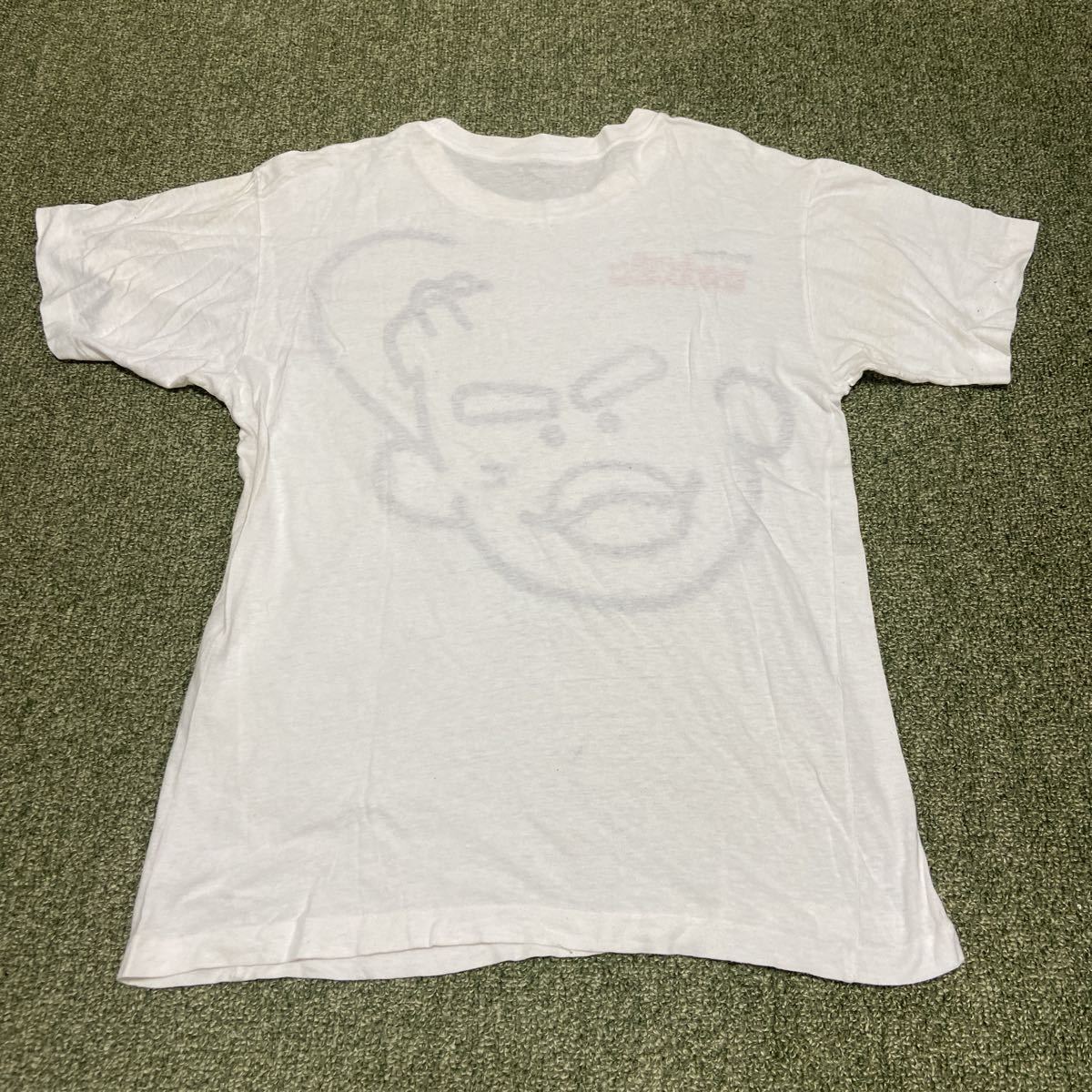 90s Downtown ..... feeling . rice field ... Chan T-shirt white FREE Vintage rare 