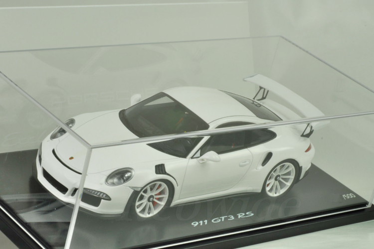 スパーク 1/18 ポルシェ 911 (991) GT3 RS ホワイト ホワイトホイール 500台限定 WAX02100018_画像3