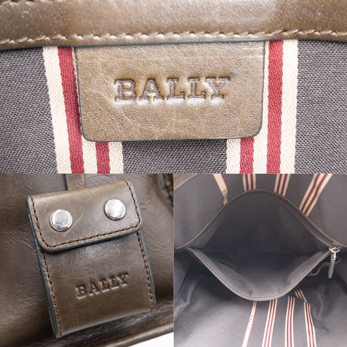 1円○美品○BALLY バリー メンズ ショルダーバッグ 2way トレイン