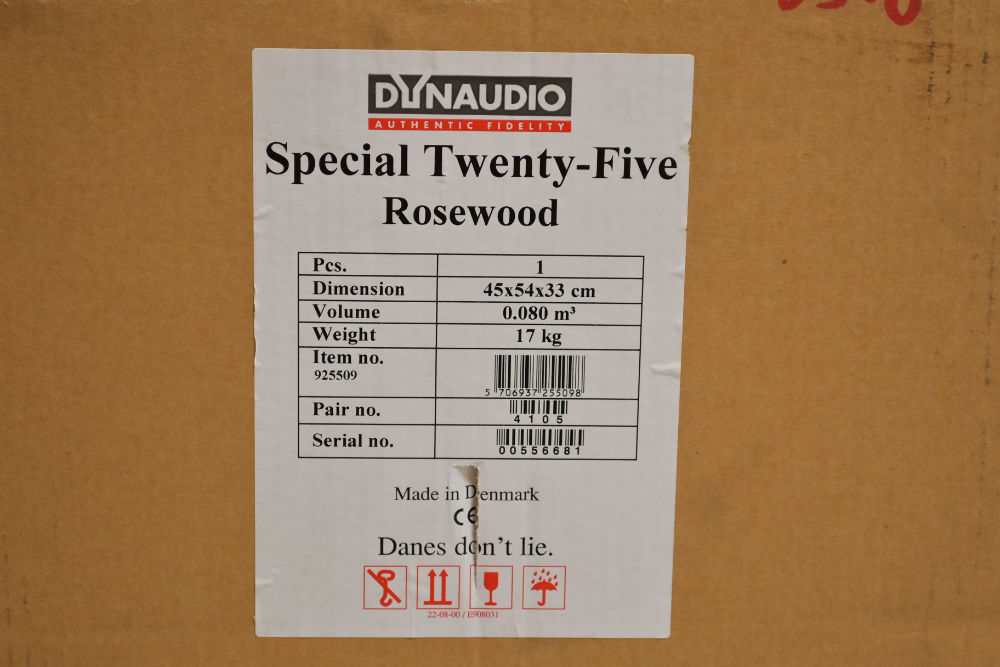 Dynaudio ：Special Twenty-Five ディナウディオSP25 ローズウッド仕様