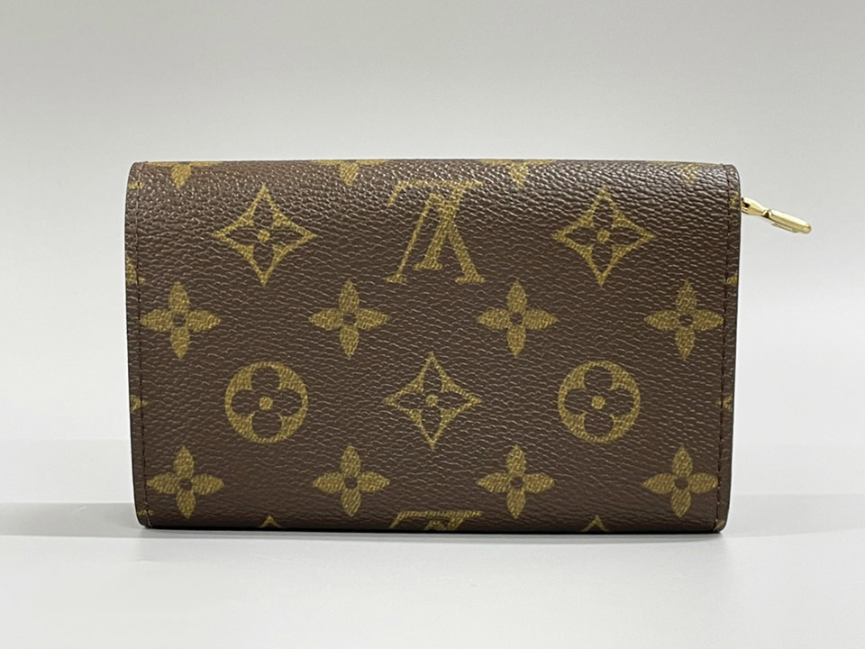 LOUIS VUITTON ルイ ヴィトン 美品 M61730 ポルトモネビエ トレゾール モノグラム 二つ折り財布 L字ファスナー メンズ レディース
