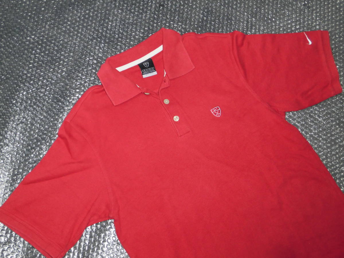 Used Nike рубашка-поло XS темно-красный серия ( короткий рукав мужской tops ) б/у одежда NIKE