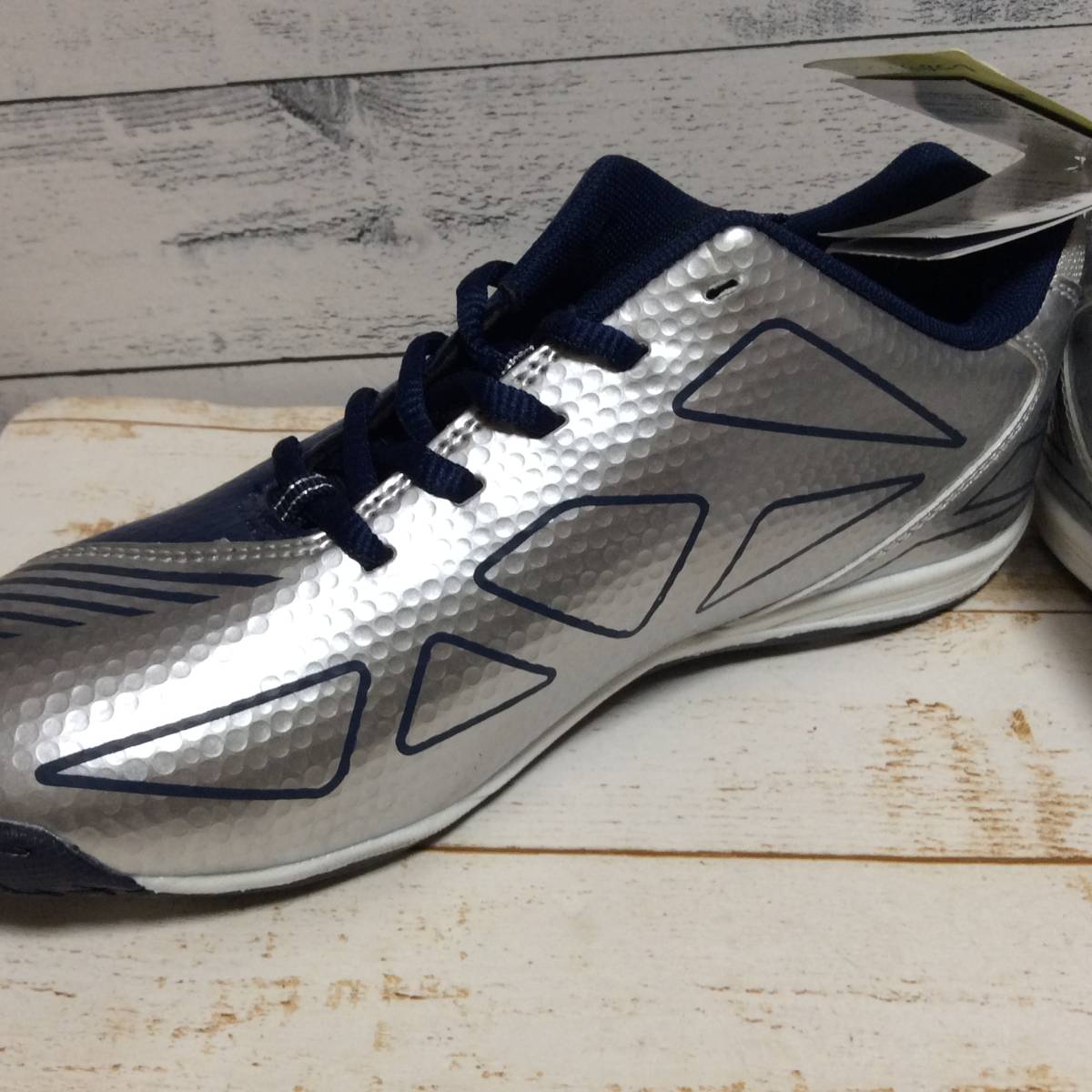 *6* мужчина спортивные туфли темно-синий × серебряный 24.5cm обычная цена 2900 иен изменение шнур есть Athream MADFOOT спортивная обувь обувь отправка 480 иен ~