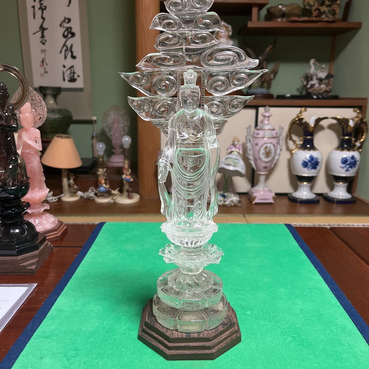 仏教美術 水晶 観音菩薩像 クォーツ綺麗です。 lp2m.ustjogja.ac.id