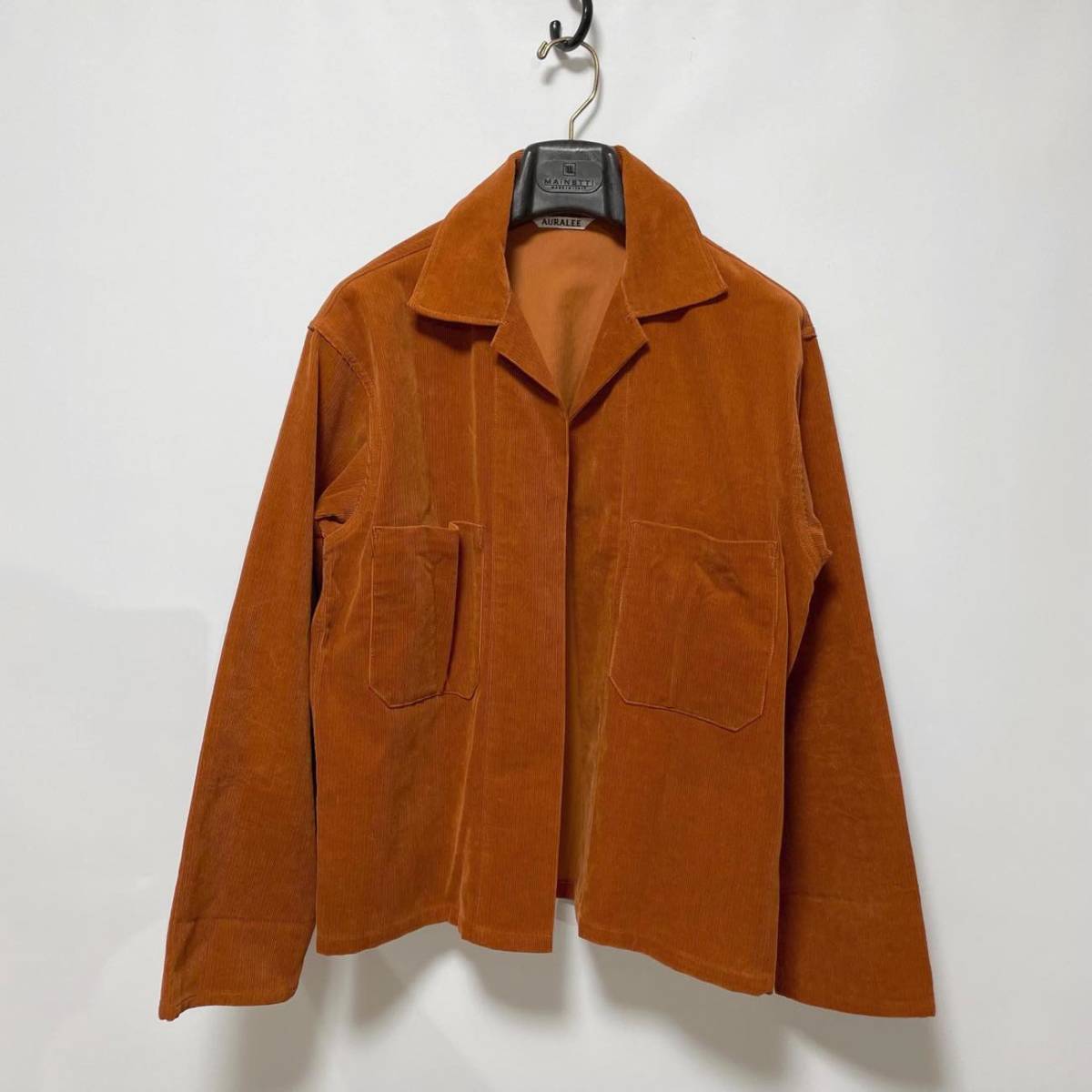 良品 AURALEE オーラリー ウォッシュドコーデュロイ シャツジャケット 定価35,200円 3 送料520円〜 WASHED CORDUROY SHIRTS JACKET メンズ