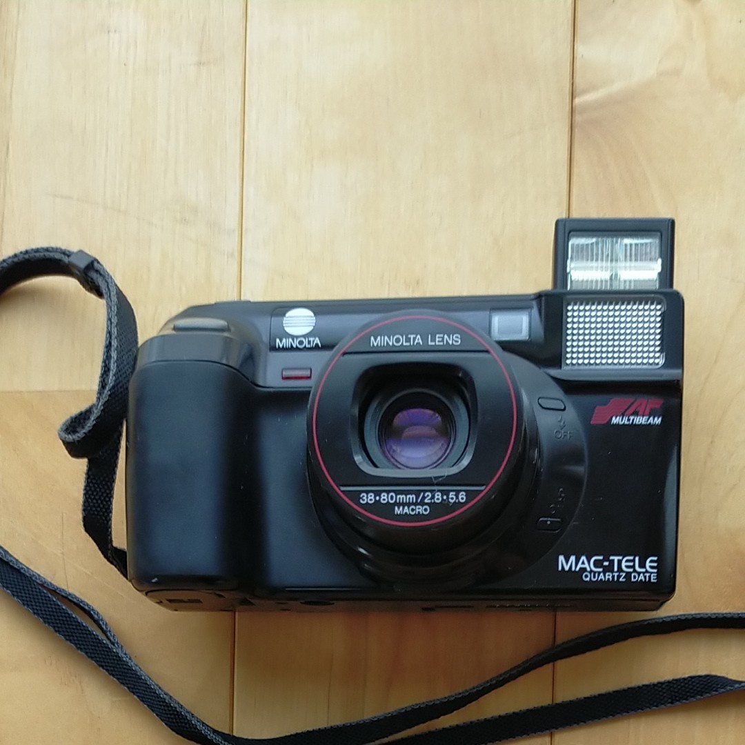 MINOLTA ミノルタ フイルムカメラ MAC-TELE QUARTZ DATE 動作未確認 ジャンク品 コンパクトカメラ