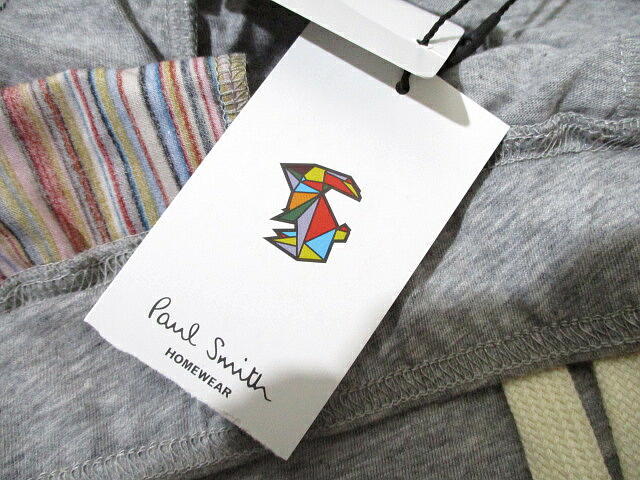 新品▼ ポールスミス　ハーフパンツ　ショーツ　裏マルチストライプ　ショートパンツ　Lサイズ　グレー　PaulSmith HOMEWEAR　短パ_画像6