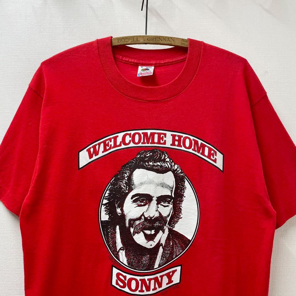 sizeM 90s USA製 ヘルズエンジェルス サニーバージャー WELCOME HOME SONNY 1992年 出所記念 Tシャツ ビンテージ  アメリカ製