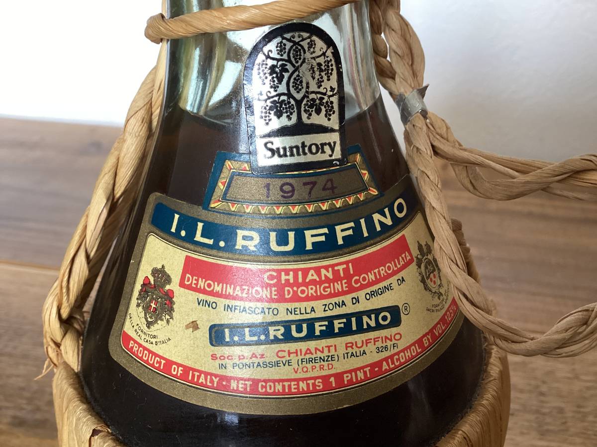 古酒/未開栓/CHIANTI I L RUFFINO/1974年/ワイン/475ml 古酒/未開栓/CHIANTI I L RUFFINO/1974年/ワイン/475ml