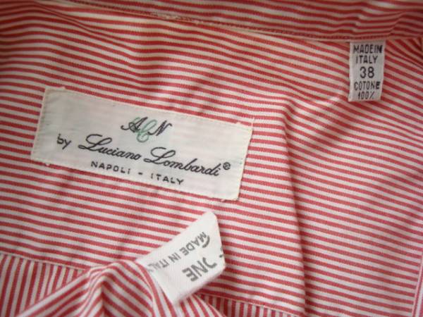 Luciano Lonbardi イタリア製半袖シャツ size38 ルチアーノロンバルディ_画像3