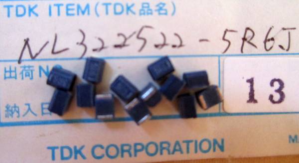 [TDK] chip type in dakta( coil )NL322522-5R6J=13 piece collection 