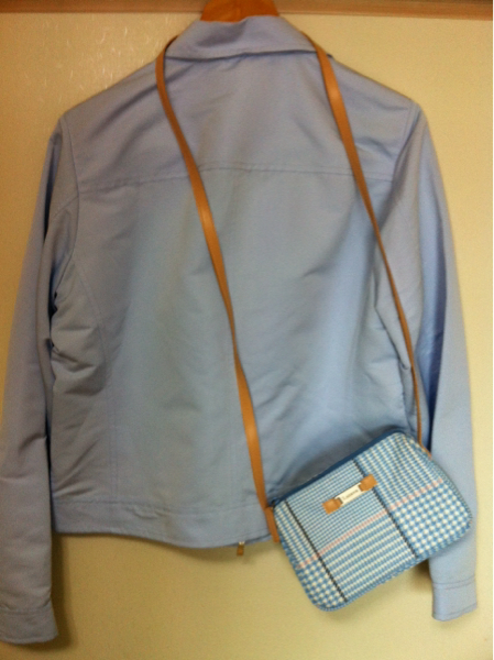 ラルフローレン★ポロゴルフ水色ジップジャケット新品タグ付き_バッグは撮影用。同時出品中。