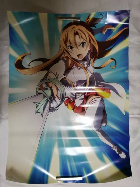 【中古品】 ソードアート・オンライン オリジナルポスター アスナ SAOver. 一番くじ I賞_画像3