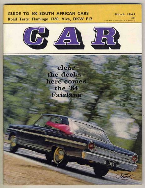 【c0416】64.3 CAR - The Motoring Journal of Southern Africa／GSMフラミンゴ1760ＧＴ、ボクスホールビーバ、...._画像1