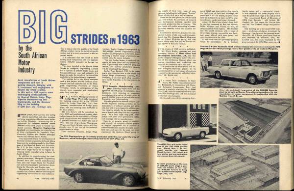 【c0406】63.2 CAR The Motoring Journal of Southern Africa／フォードゼフェアレーン500、南アGPレース、...._画像3