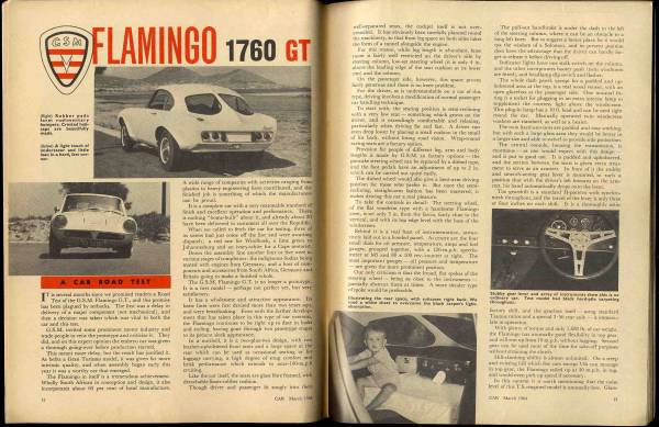 【c0416】64.3 CAR - The Motoring Journal of Southern Africa／GSMフラミンゴ1760ＧＴ、ボクスホールビーバ、...._画像3
