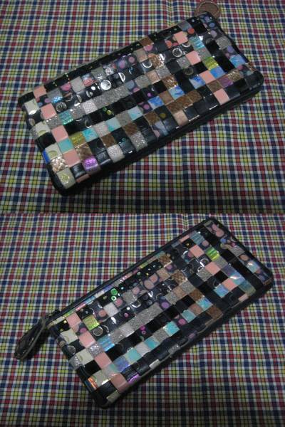 ★送料無料！★定価20,520円！【tsumori chisato】のMIXメッシュ長財布★☆★USED!!!