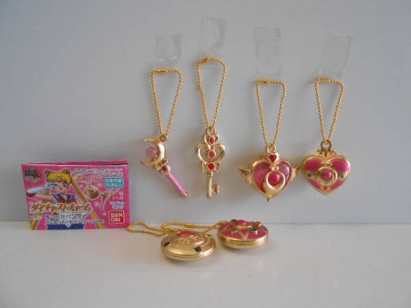 #Khn11AZ repeated . Pretty Soldier Sailor Moon die-cast charm 6 kind *BANDAI Bandai *300 jpy =016958_c