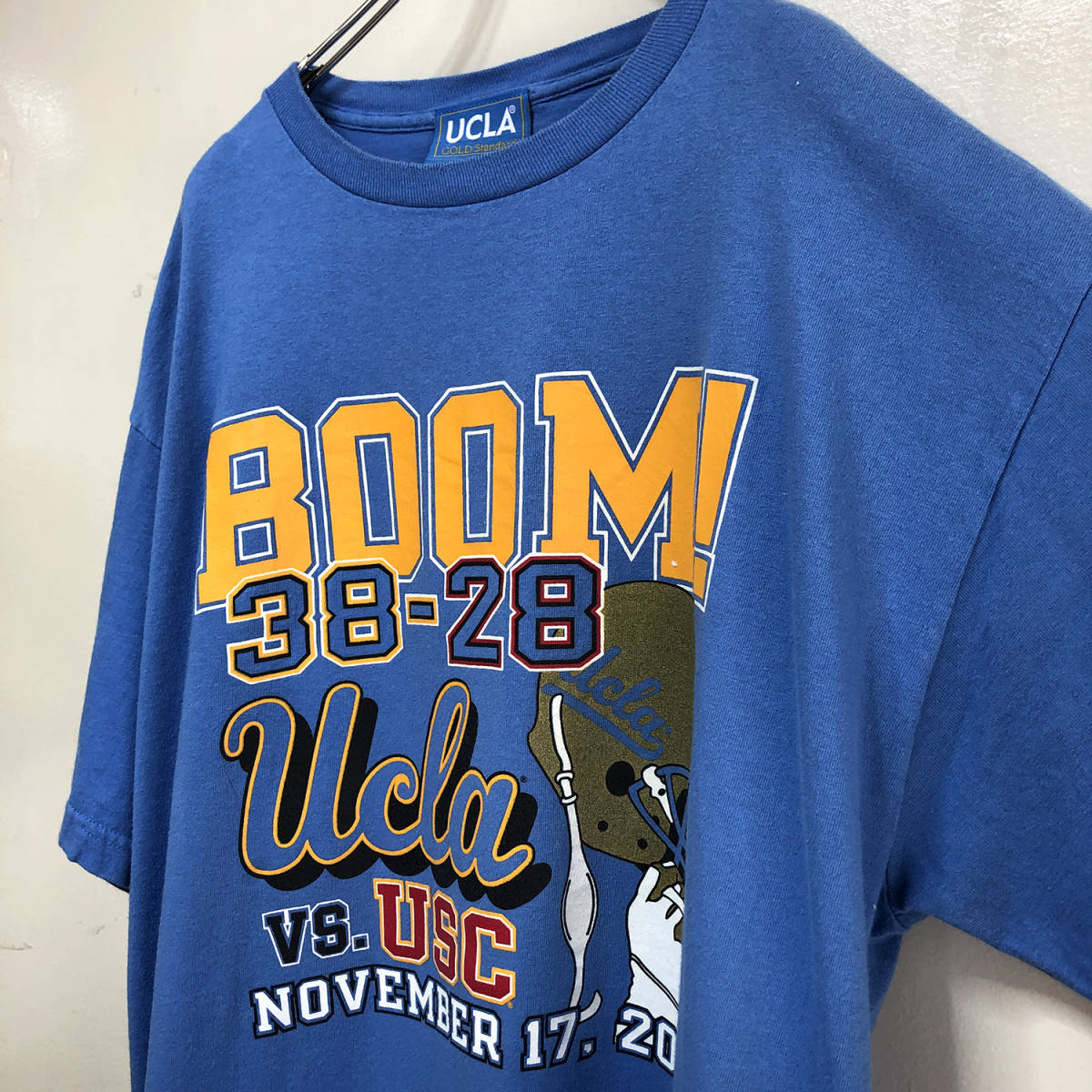 USA製 カレッジ Tシャツ UCLA ブルーインズ カリフォルニア大学ロサンゼルス校 メンズXL フットボール BA1036_画像4