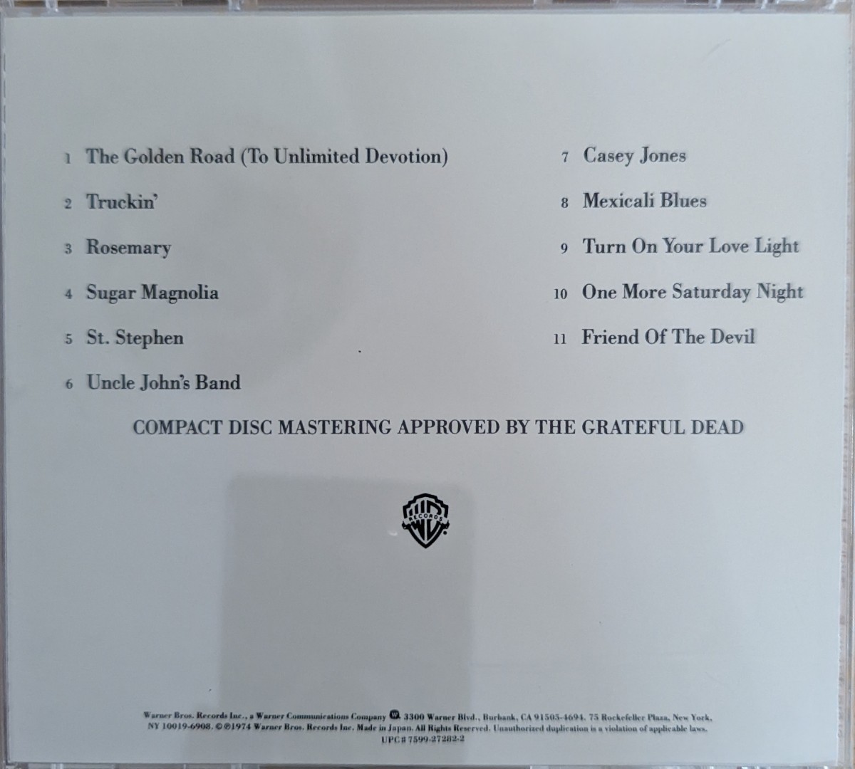 ベスト・オブ・グレイトフル・デッド　国内盤CD　 THE BEST　 Grateful Dead