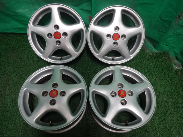 スピードライン SPEEDLINE FIAT アバルト●14×6J +38 4H PCD98 中古ホイール4本●ハ52の画像1