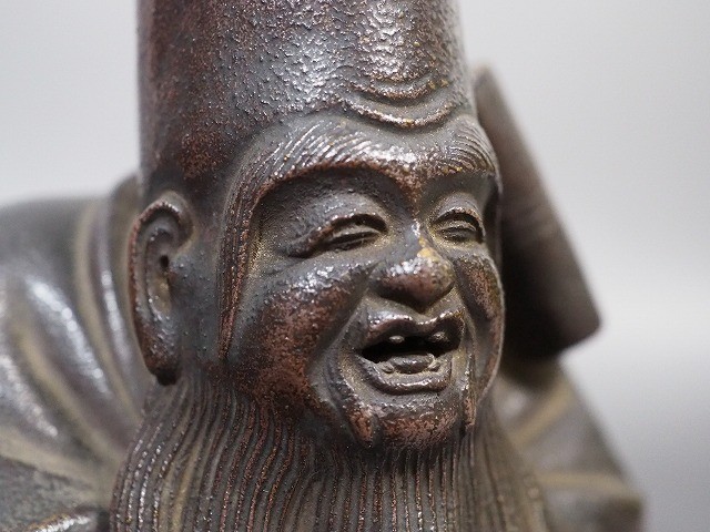 古い備前焼 寿老人像 詳細不明 骨董品 古玩 503 product details