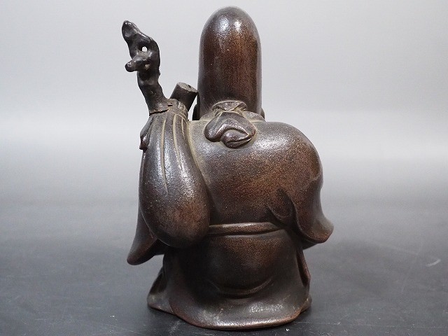古い備前焼 寿老人像 詳細不明 骨董品 古玩 503 product details