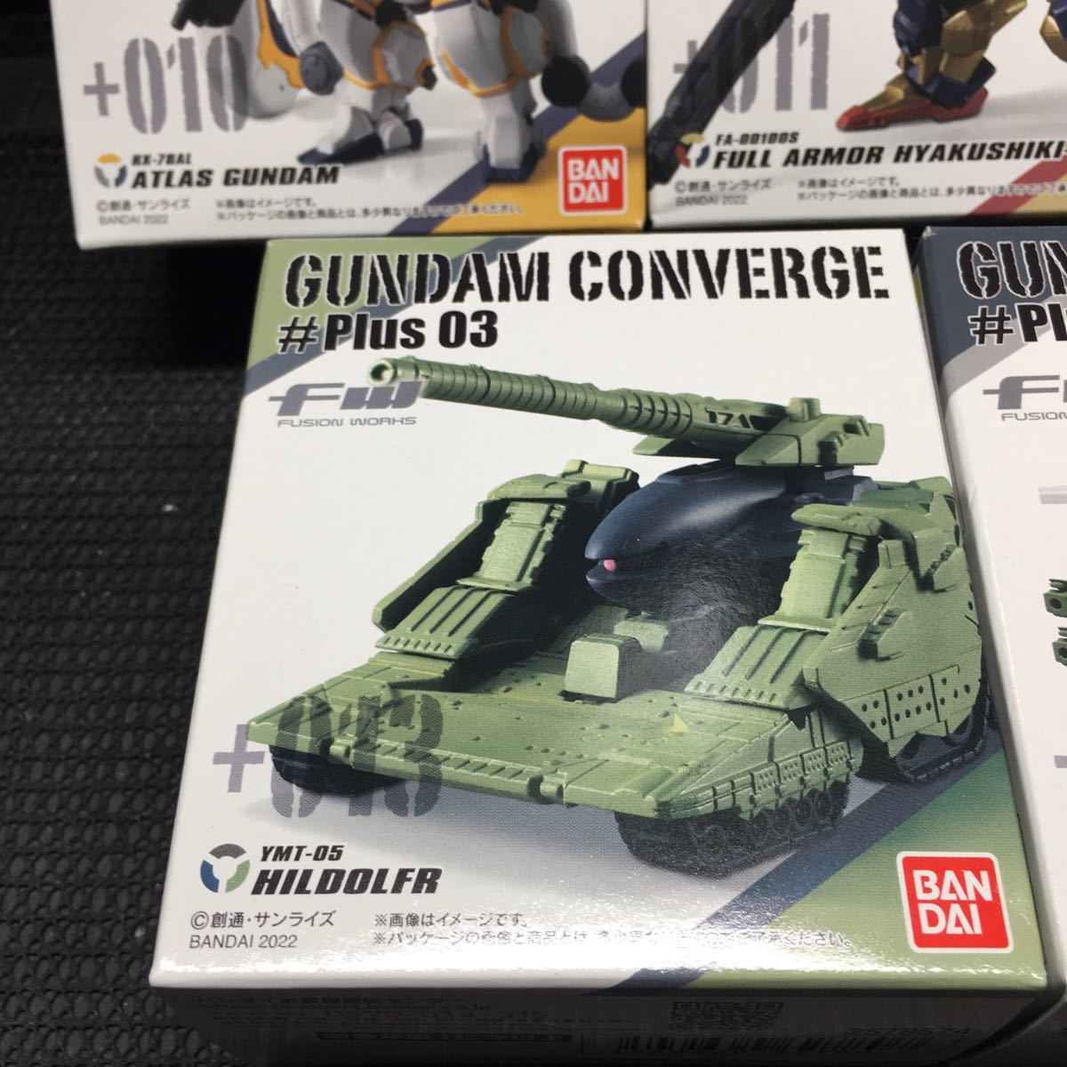 GUNDAM CONVERGE #Plus03 +010〜014 アトラスガンダム　フルアーマー百式改　パラス・アテネ ヒルドルブ　武器セット　全5種未開封新品_画像5