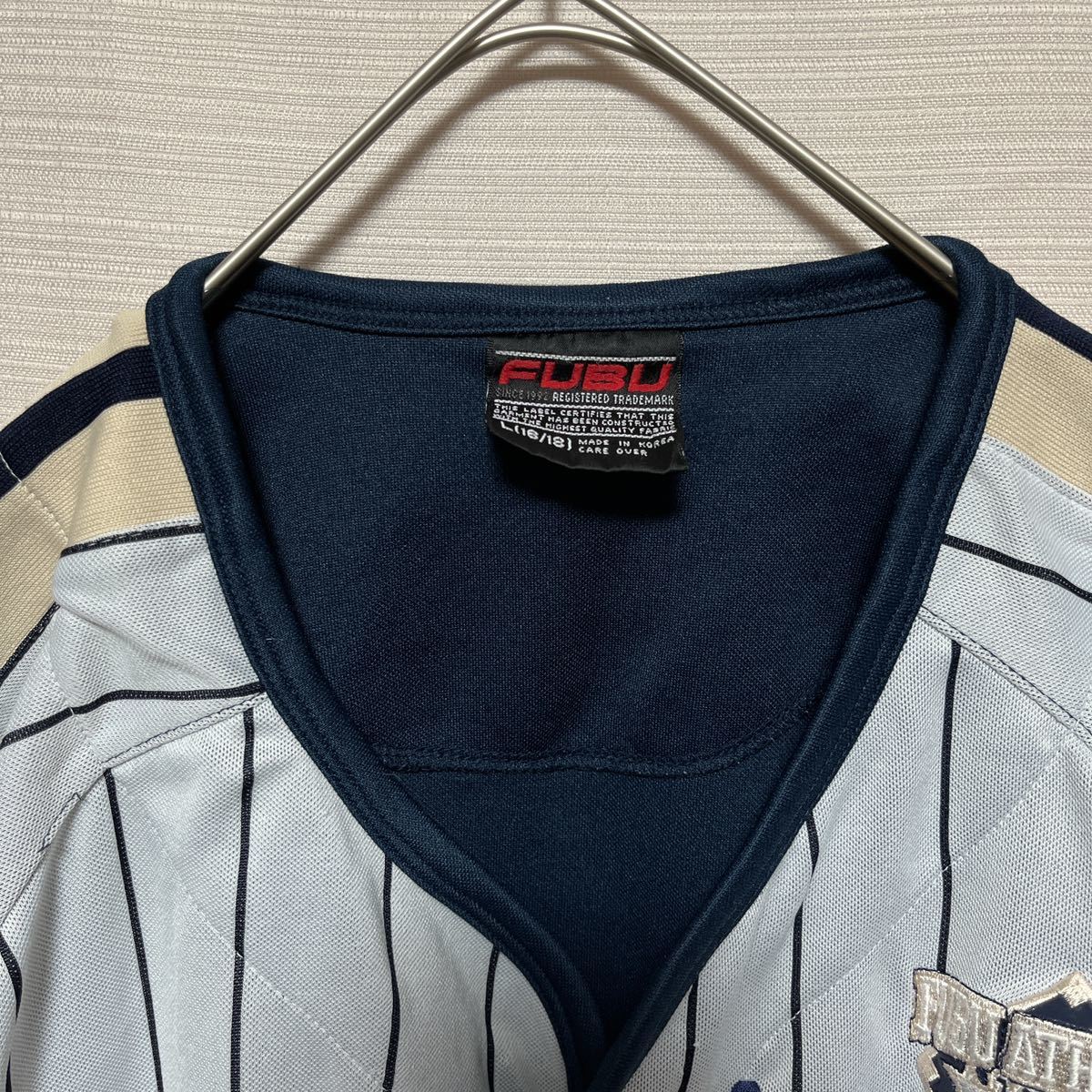 ルカリ】 90s fubu ベースボールシャツ ゲームシャツ B系 ewfjy 