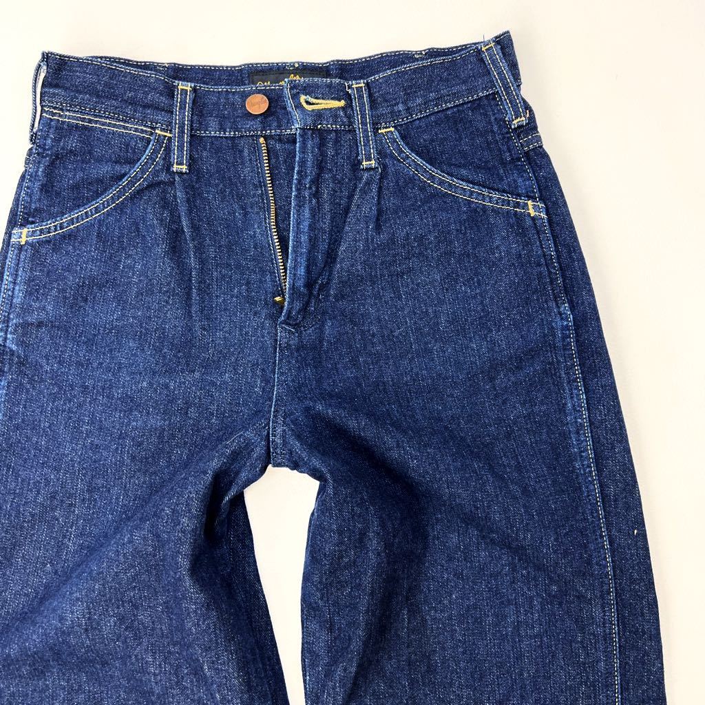  Wrangler * Wrangler × AZUL WS8070 популярный Denim широкий брюки джинсы женский S индиго ko-te ширина распростроняться! American Casual #Ja3995