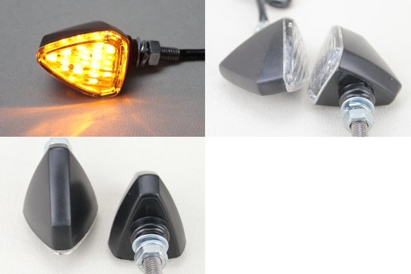 送料300円 LEDクリアウインカー2個 CB400SF CB1000SF CB1300SF CB400SB CBX400F CBR1000RR VTR250 XR250 CRF250 グロム モンキー