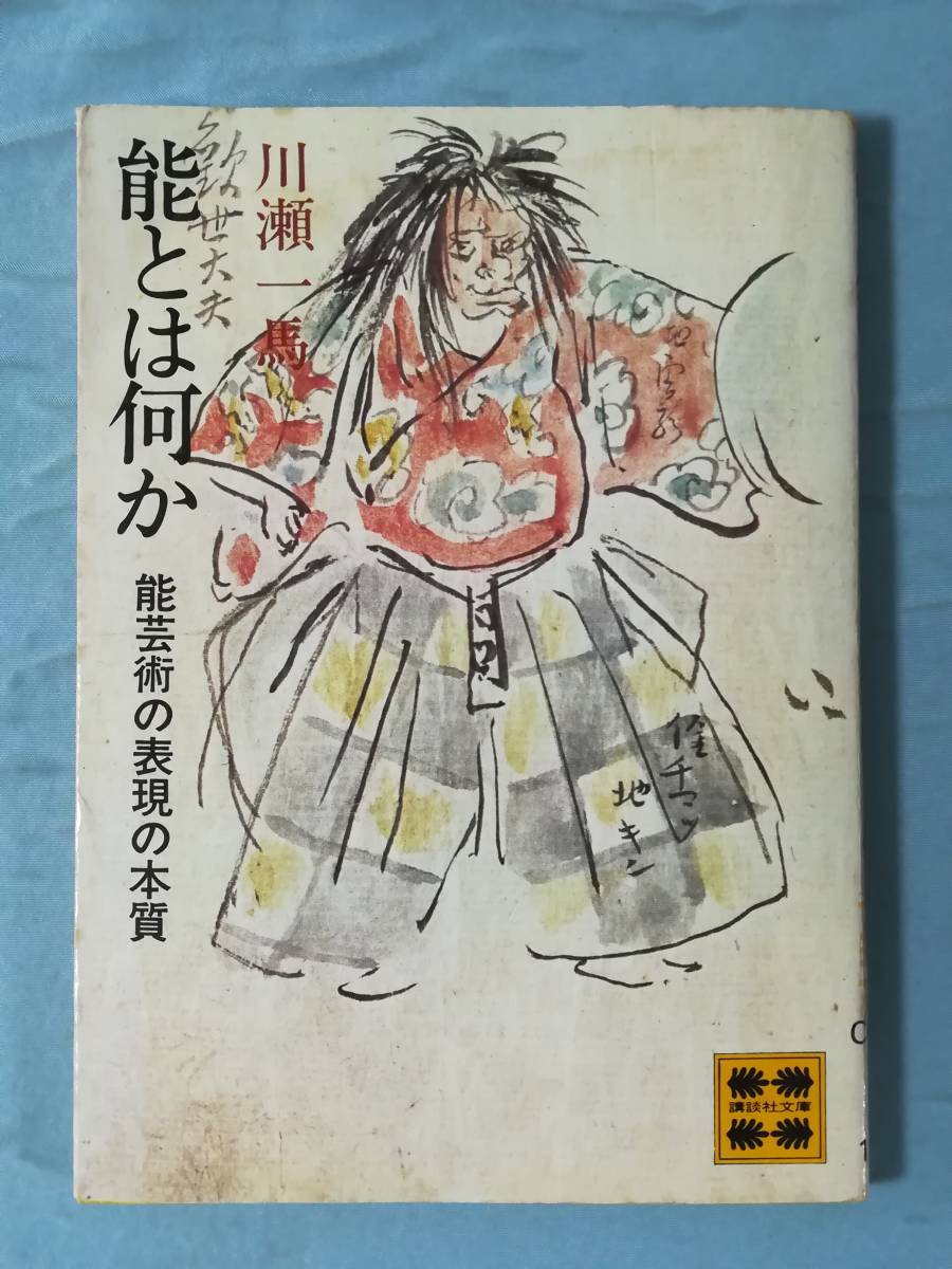 文庫 能とは何か 能芸術の表現の本質 川瀬一馬/著 講談社 昭和51年_画像1