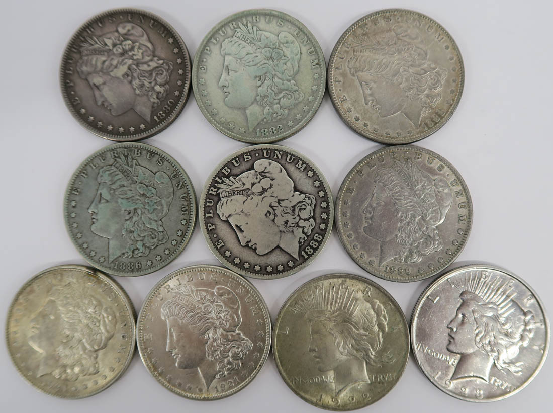 1円~ おたからや◇M0530-01 アメリカモルガンダラー1ドル銀貨 10枚