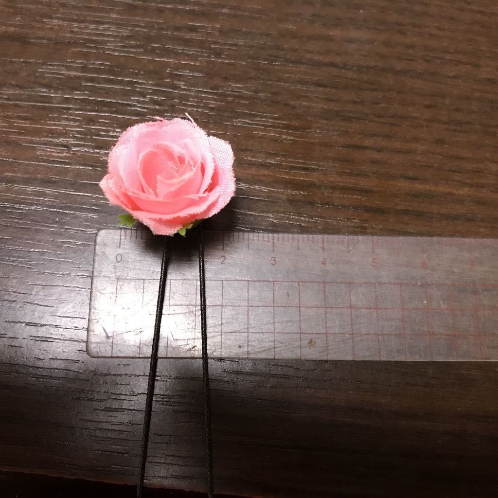  mini rose hair ornament!! pearl pin attaching!!