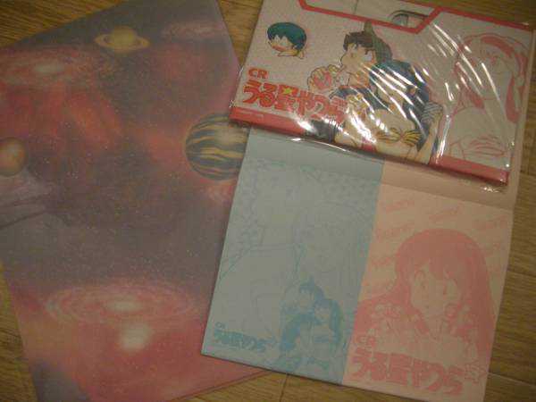  prompt decision * unused * valuable! former times pachinko. gift * not for sale * Urusei Yatsura 4 point .! clear file memo pad inserting thing * height .. beautiful . inside .. machine 