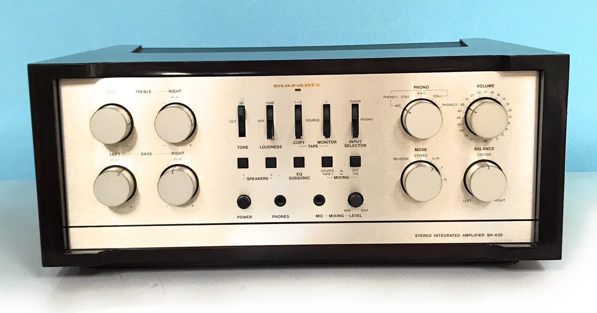 Yahoo!オークション - Marantz マランツ SH-A20 プリメインアンプ Yahoo!オークション - Marantz マランツ SH-A20 プリメインアンプ