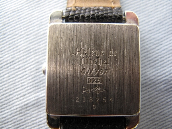 ヘレンミッシェル　クォーツ　メンズ腕時計（637）2182540　SILVER925　刻印有　稼動品　アンティーク　Helene de Michel_画像8