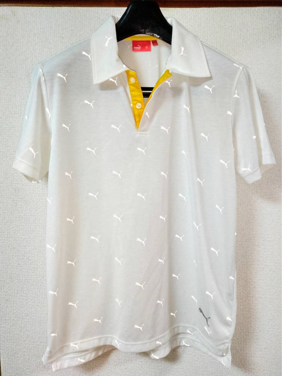★ PUMA （プーマ） 半袖　ポロシャツ ホワイト　サイズ　O 　送料210円_画像1