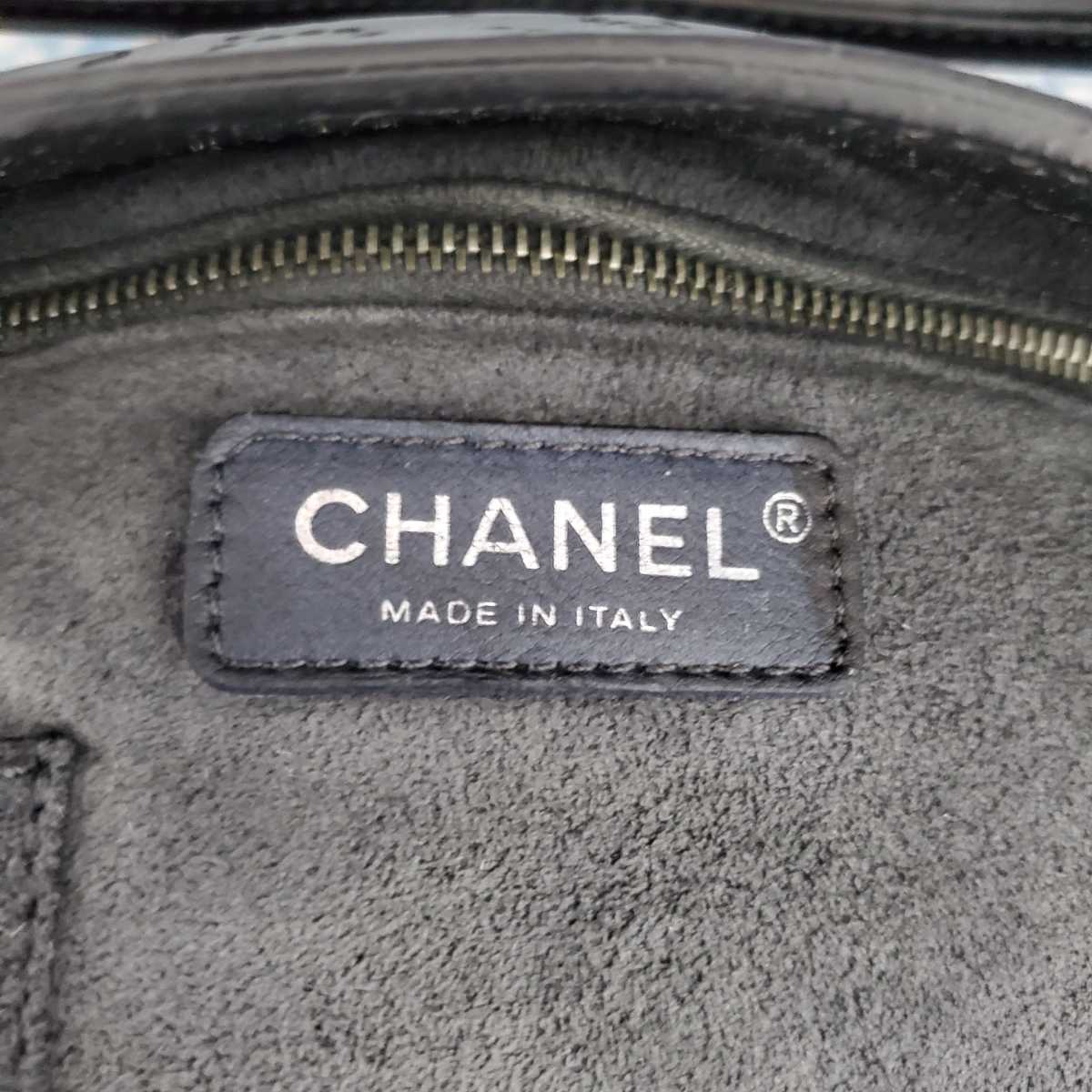 1円 ☆極美品☆ シール付 【A305】 シャネル パテント パンチング