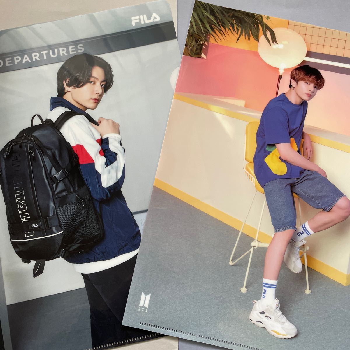 BTS FILA クリアファイル グク ジョングク 2枚セット｜Yahoo
