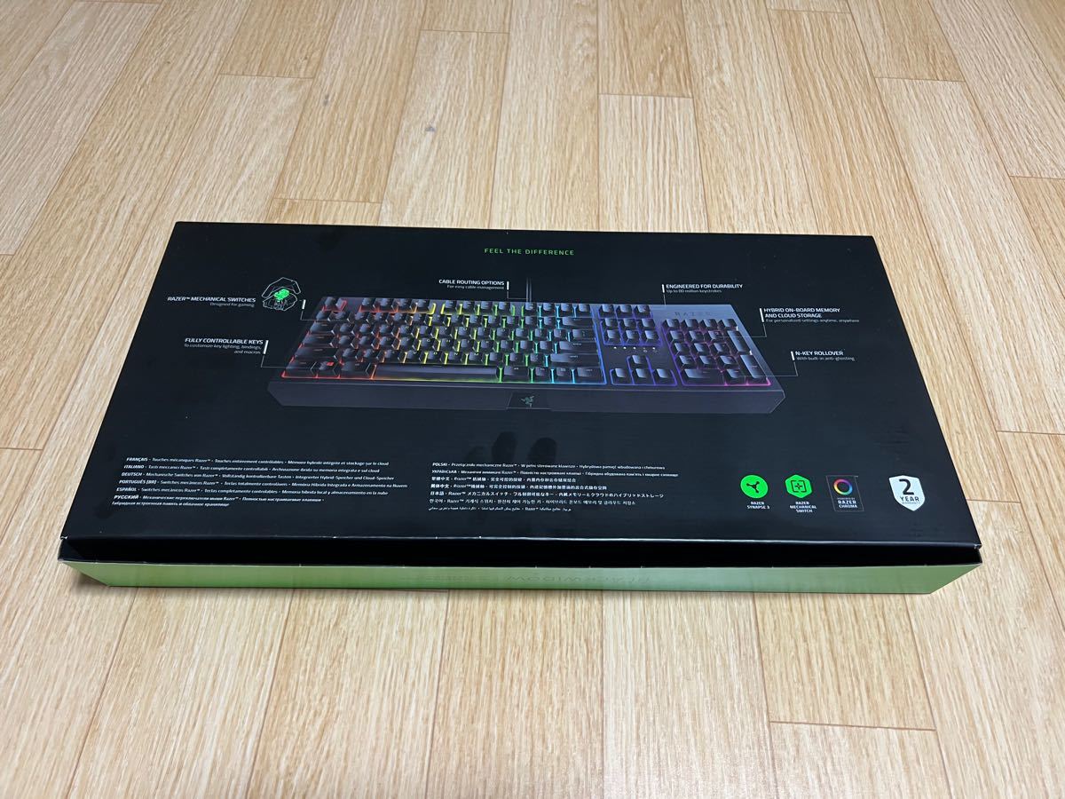 Razer Blackwidow JP Green Switch メカニカル ゲーミングキーボード 日本語配列