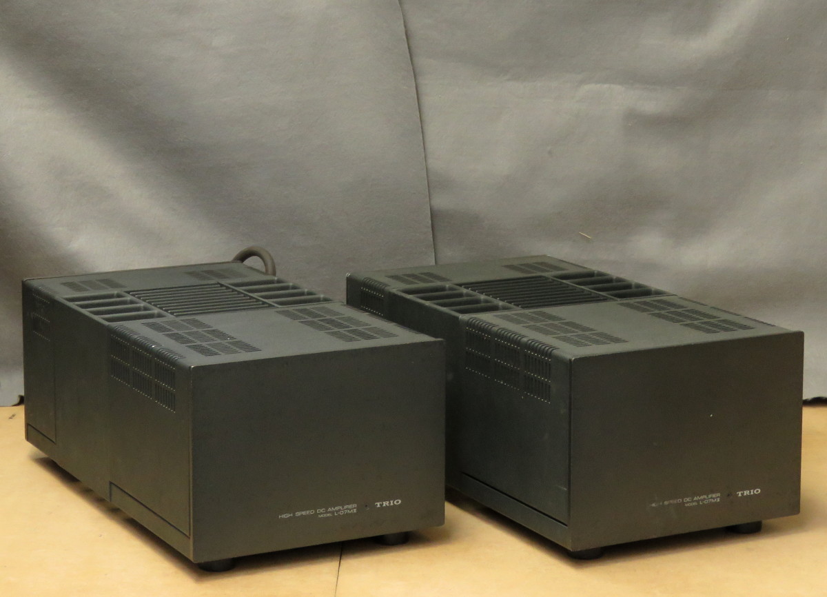 パワーアンプ TRIO L-07MⅡ ハイスピードDCパワーアンプ モノラル 2台