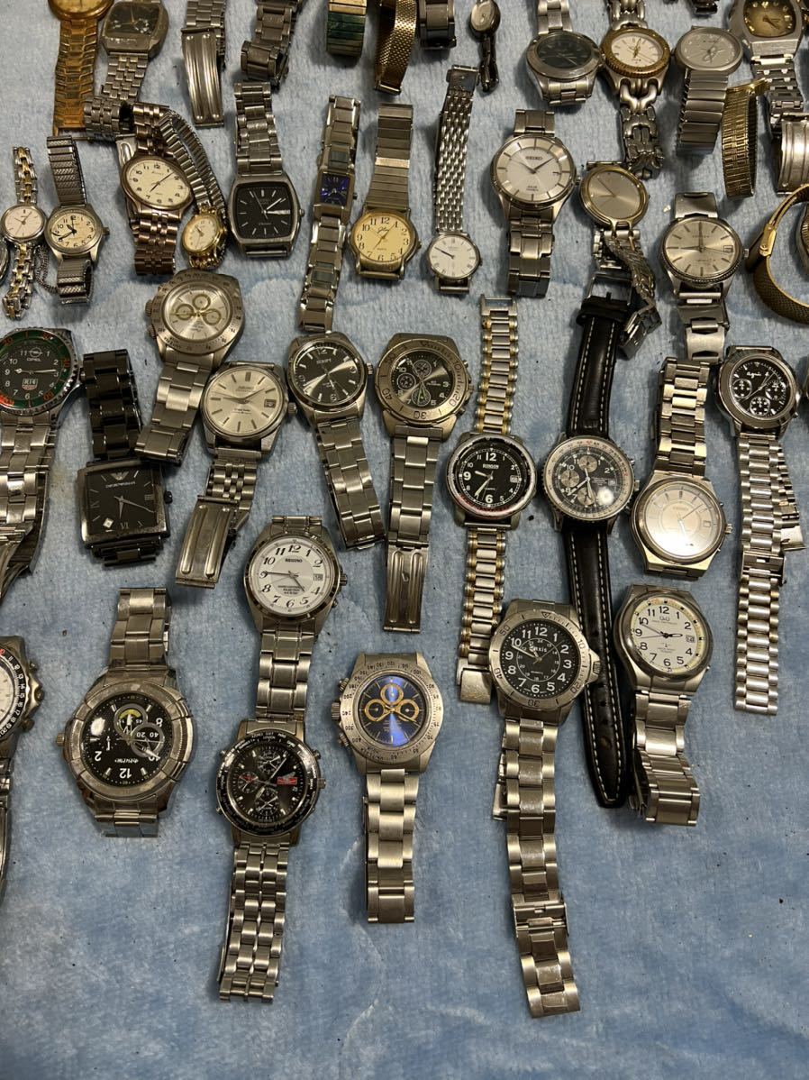 ☆現状品☆ 約15㎏ 腕時計 320点セット CASIO G-SHOCK / SEIKO / ARMANI/CITIZENなど 他 色々 大量 キロ まとめ 男女時計 動作未確認_画像5