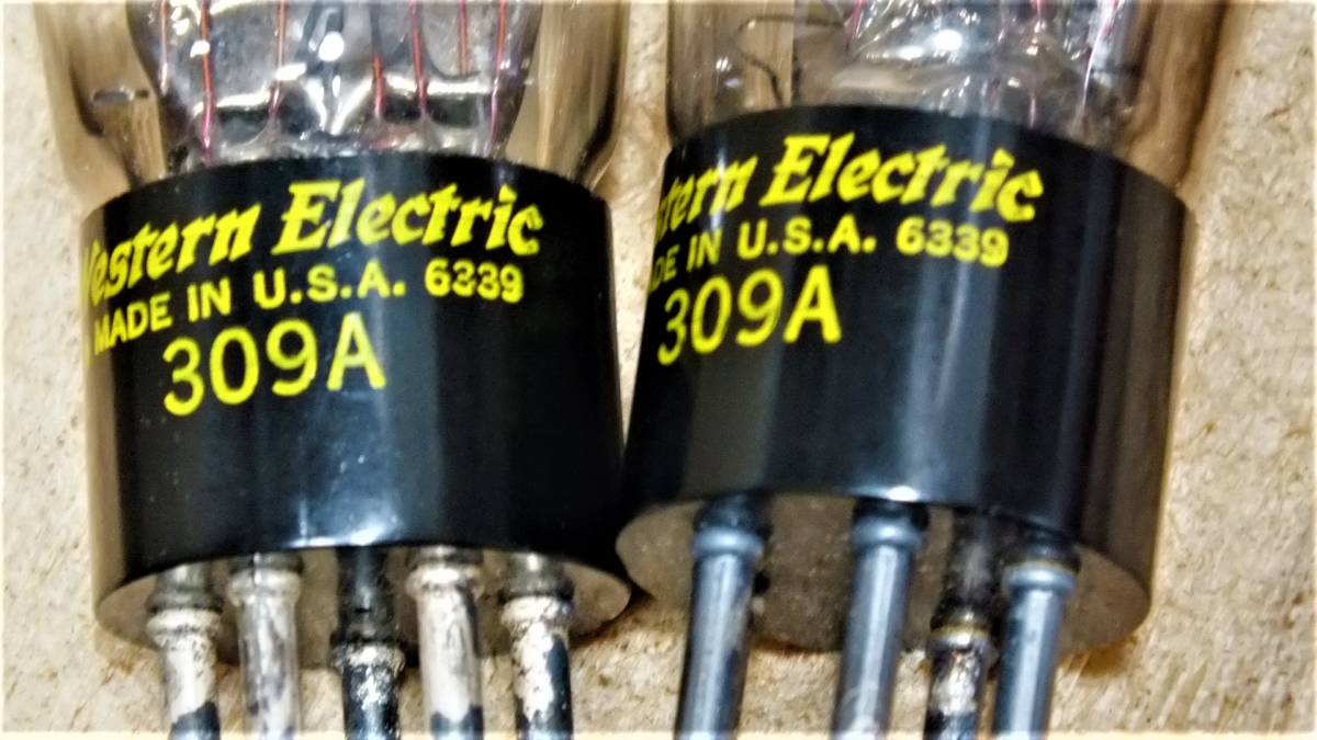 ☆ 人気の western Electric 超希少球 WE309A 2本一括 ☆ ☆ 人気の western Electric 超希少球 WE309A 2本一括 ☆
