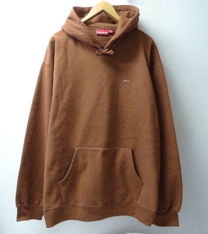 ◆ 国内正規 22ss XXL Supreme シュプリーム　22ss Enamel Small Box Hooded Sweatshirt パーカー 美　サイズXXL Brown_画像1