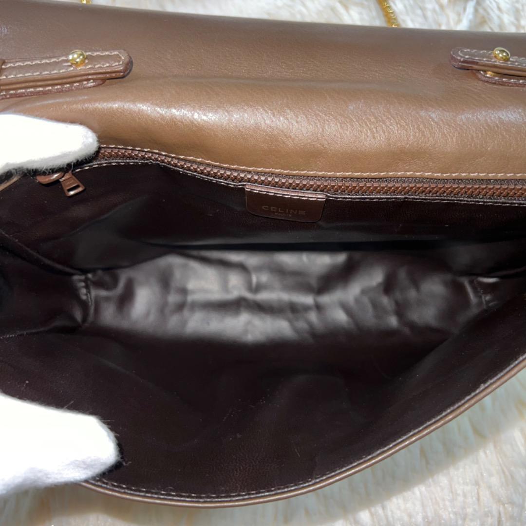 希少】CELINE セリーヌ チェーンショルダーバッグ トリオンフ