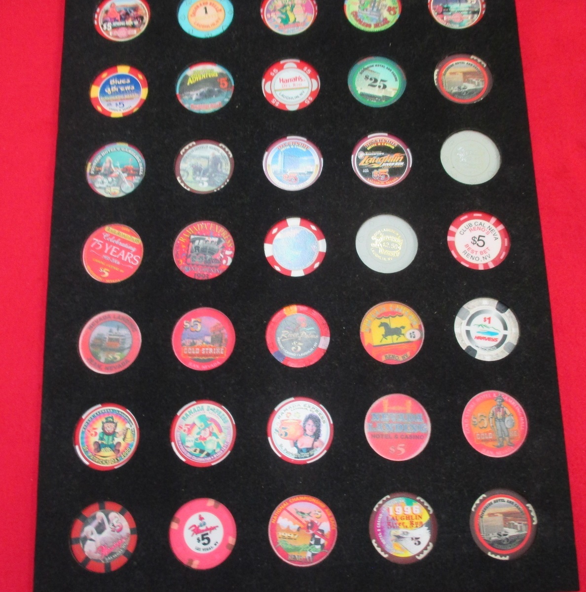 希少品 入手困難 ヴィンテージ カジノチップ セット(35枚) 保存品