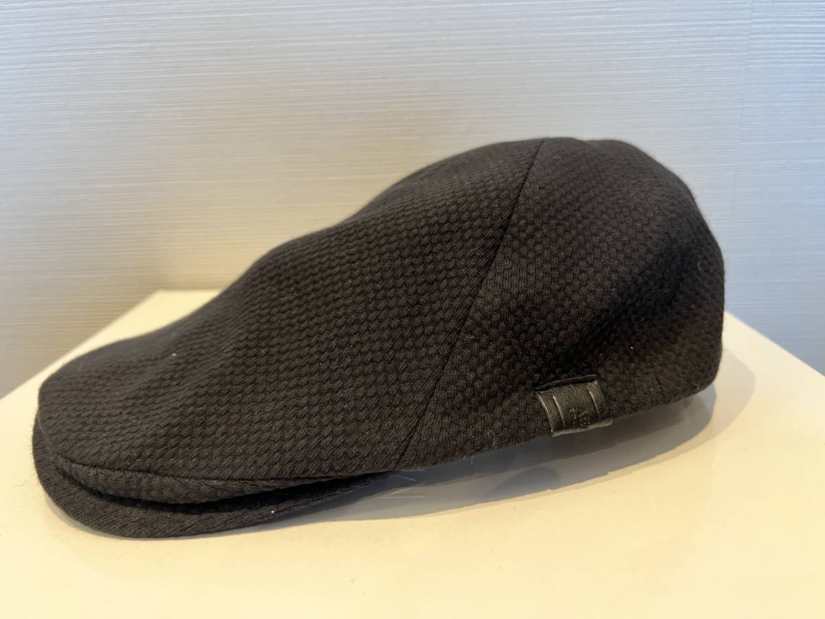 未使用】ARMANI アルマーニ ハンチング 帽子 ブラック 綿 サイズ57