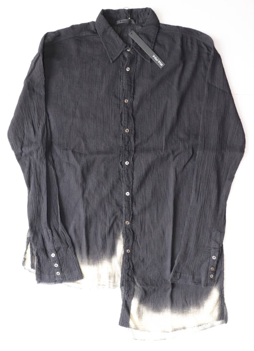 ラウンド 新品 定価21000 本物 6037 ケムリ 2 2101-SH02B/LS シャツ 01