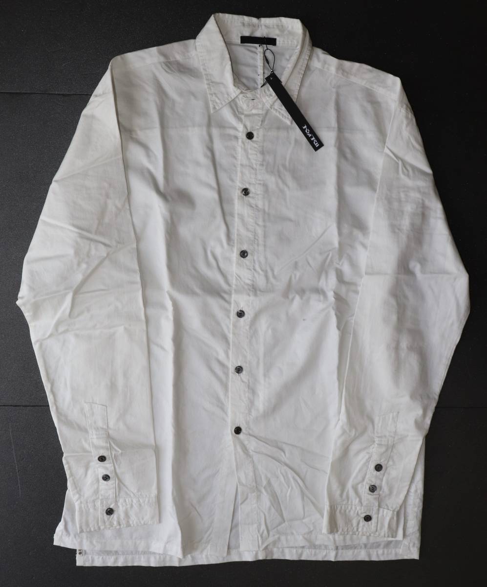 定価19000 新品 本物 KMRii Cotton Satin Slim Shirt 02 シャツ 2102-SH04 M/2 ケムリ 6000_画像1